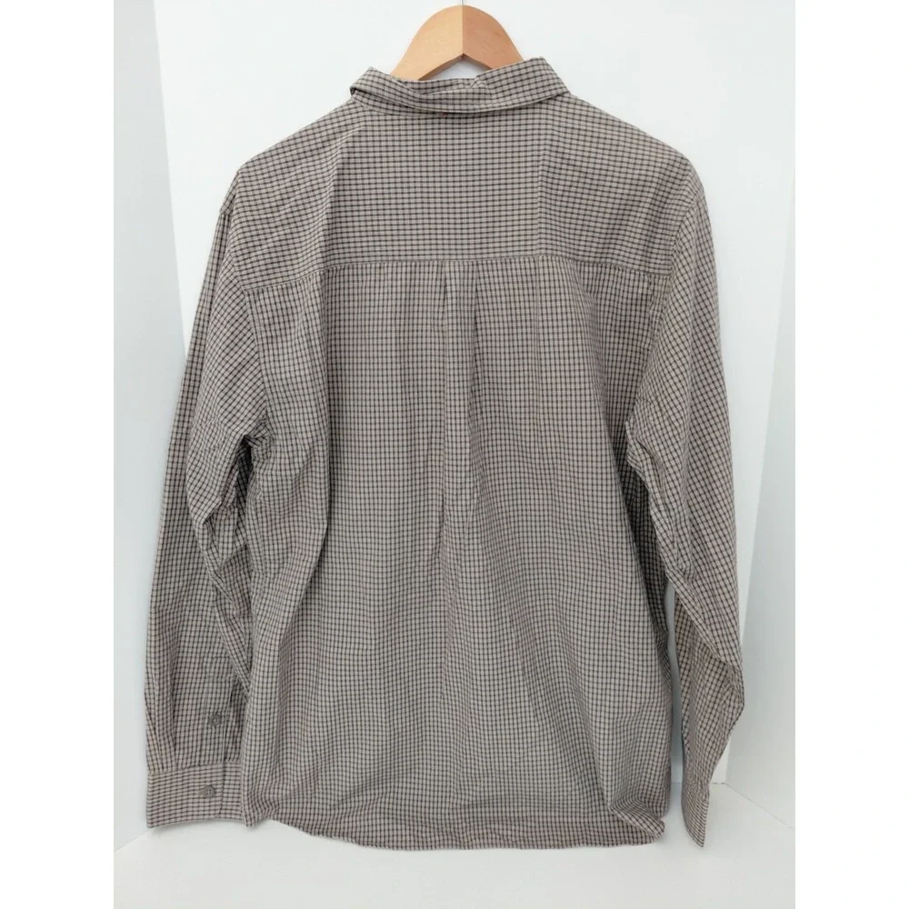 The‎ North Face Long Sleeve Button-Up Collared Pocket Plaid Shirt Size L